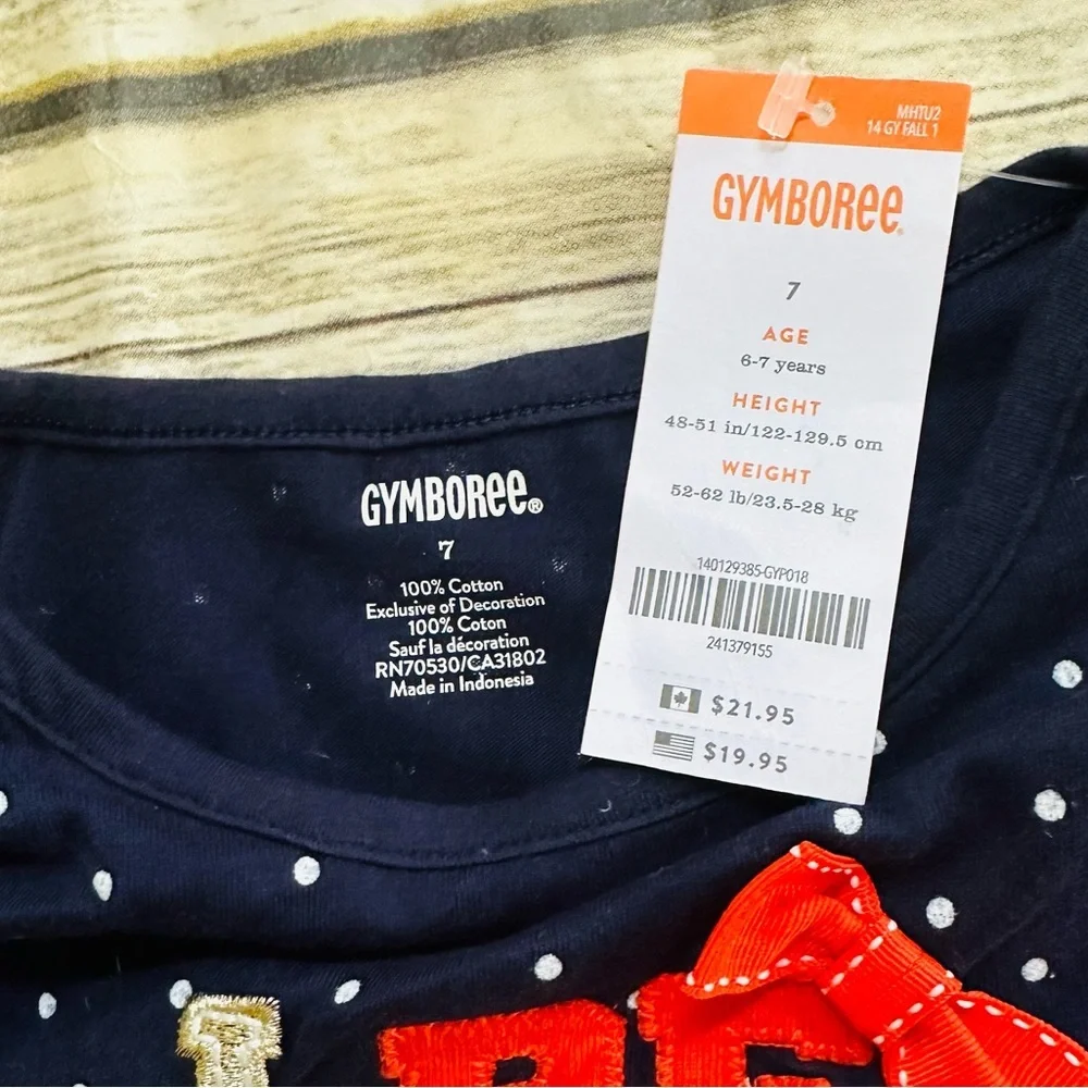 NWT Gymboree cotton t shirt! Size 7